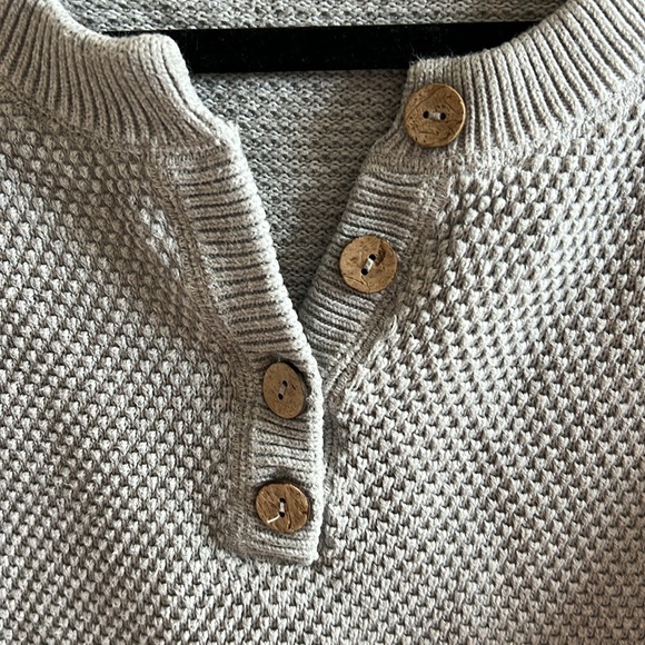 Free People Beach Hailee Sweater in Grey Top Only - Picture 3 of 6